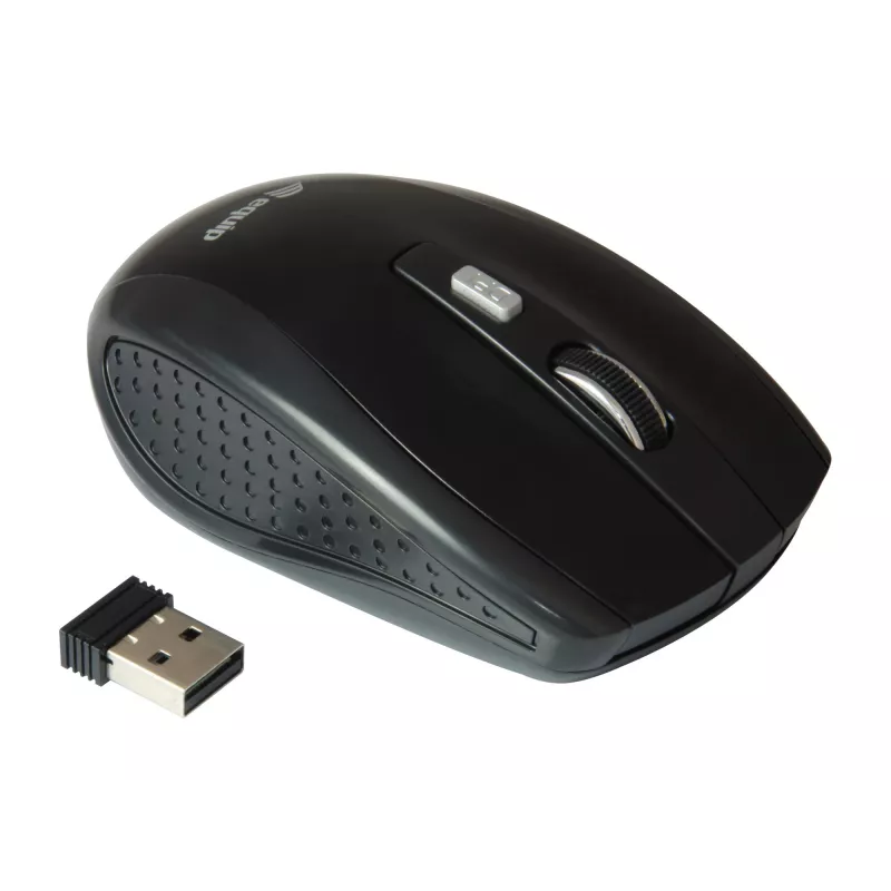 Equip 245104 ratón viaje ambidiestro RF inalámbrico óptico 1600 DPI