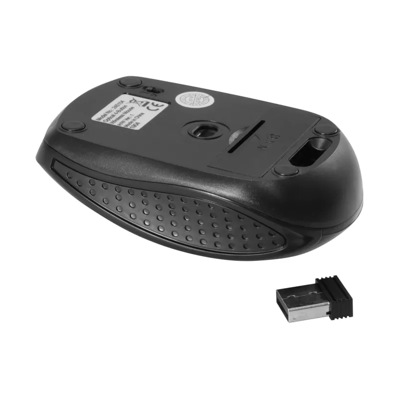 Equip 245104 ratón viaje ambidiestro RF inalámbrico óptico 1600 DPI