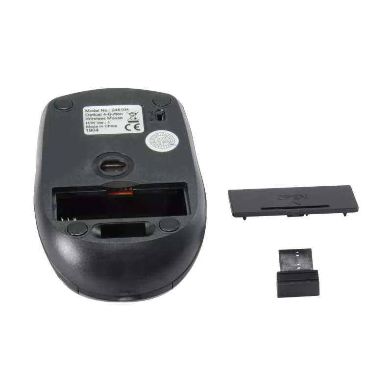 Equip 245104 ratón viaje ambidiestro RF inalámbrico óptico 1600 DPI