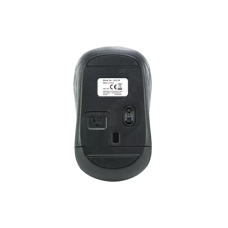 Equip ratón mini óptico inalámbrico, ambidiestro, óptico, RF inalámbrico, 1600 DPI, gris