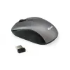 Equip ratón mini óptico inalámbrico, ambidiestro, óptico, RF inalámbrico, 1600 DPI, gris
