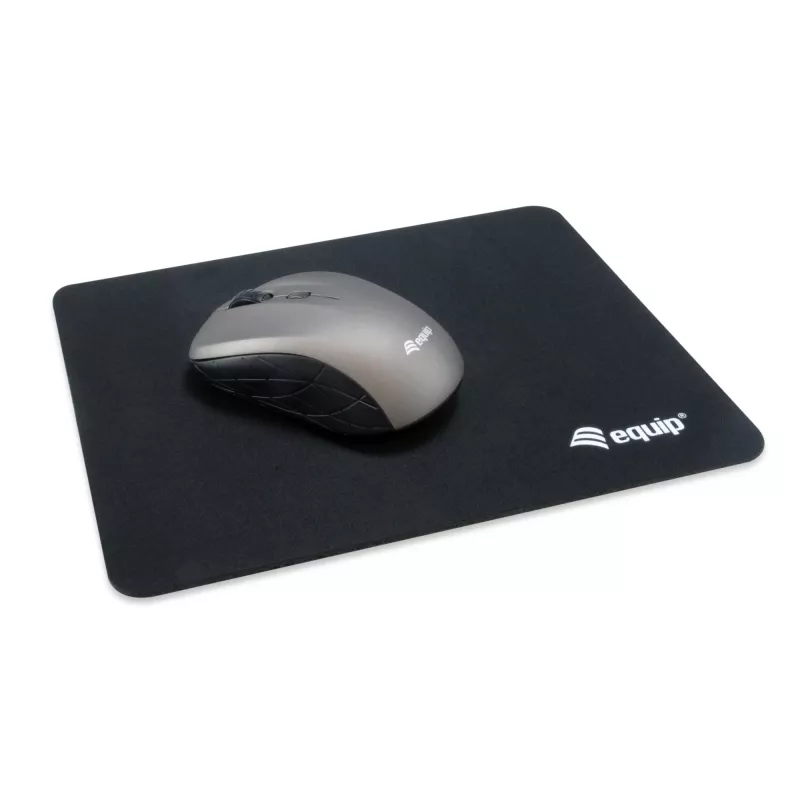 Equip ratón mini óptico inalámbrico, ambidiestro, óptico, RF inalámbrico, 1600 DPI, gris