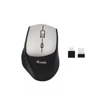 Equip 245115 ratón inalámbrico con adaptador dual-connect (USB-C+A)