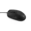 Equip ratón USB Silent, ambidiestro, óptico, USB Type-A, 1200 DPI, negro