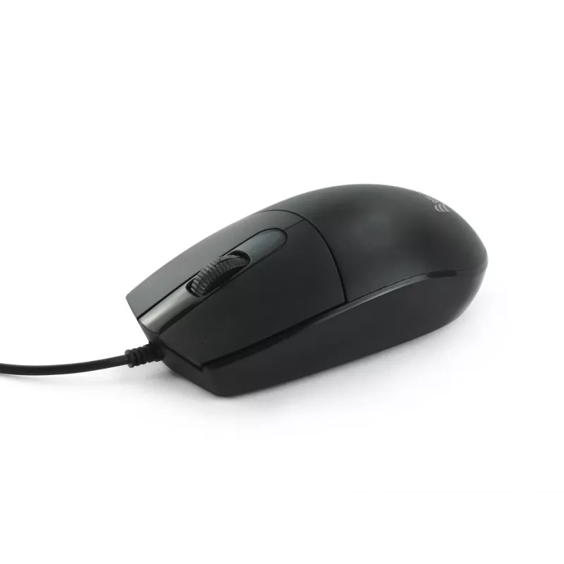 Equip ratón USB Silent, ambidiestro, óptico, USB Type-A, 1200 DPI, negro