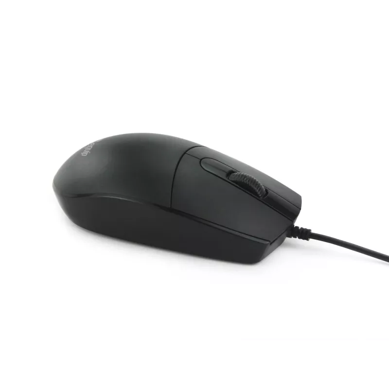 Equip ratón USB Silent, ambidiestro, óptico, USB Type-A, 1200 DPI, negro