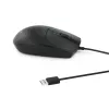 Equip ratón USB Silent, ambidiestro, óptico, USB Type-A, 1200 DPI, negro