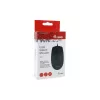 Equip ratón USB Silent, ambidiestro, óptico, USB Type-A, 1200 DPI, negro