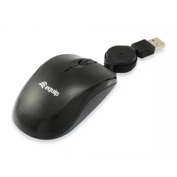 Equip 245103 ratón viaje ambidiestro USB Type-A óptico 1000 DPI