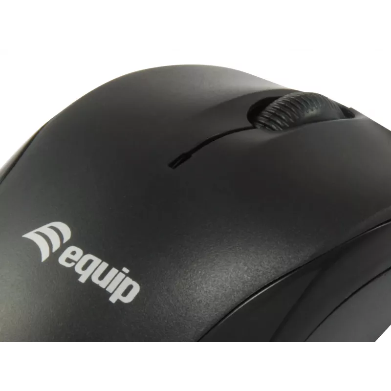 Equip 245103 ratón viaje ambidiestro USB Type-A óptico 1000 DPI