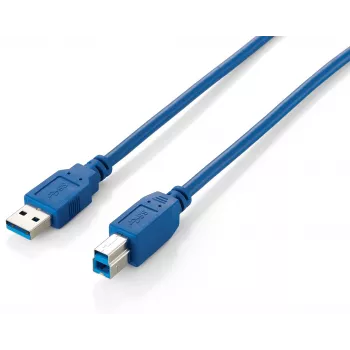 Equip cable USB 3.0 Type-A a Type-B, 3,0 m, azul