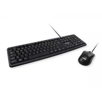 Equip 245203 teclado ratón incluido oficina USB QWERTY italiano negro