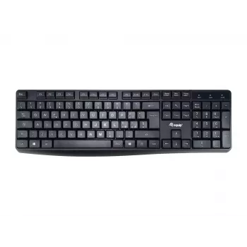 Equip 245213 teclado oficina USB QWERTY italiano negro