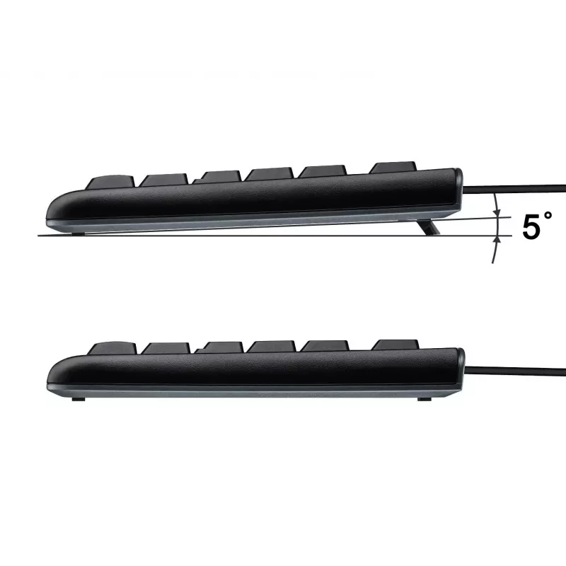 Equip 245213 teclado oficina USB QWERTY italiano negro