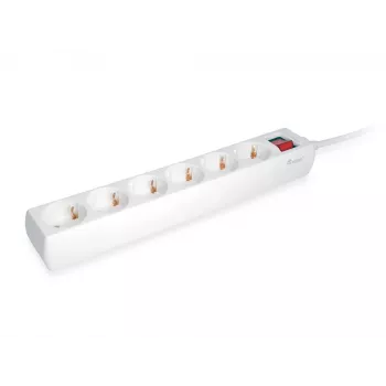 Alargador Equip 245552 1,5 m 6 tomas AC interior blanco