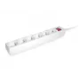 Alargador Equip 245552 1,5 m 6 tomas AC interior blanco