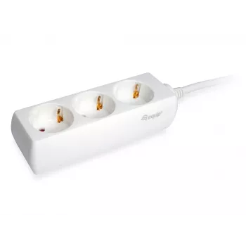 Alargador Equip 245550 1,5 m 3 tomas AC interior blanco