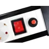 Alargador Equip 245553 1,5 m 4 salidas AC interior negro, blanco