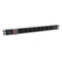Unidad de distribución de energía (PDU) Equip 333310 8 salidas AC 1U negro