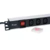 Unidad de distribución de energía (PDU) Equip 333310 8 salidas AC 1U negro