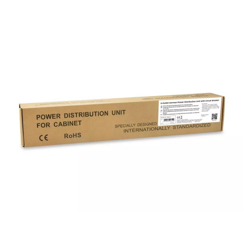 Unidad de distribución de energía (PDU) Equip 333312 6 tomas AC 1U negro