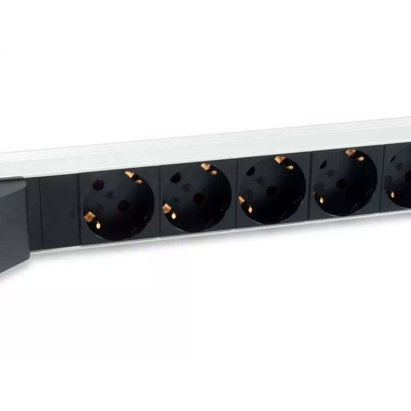 Unidad de distribución de energía (PDU) Equip 333312 6 tomas AC 1U negro