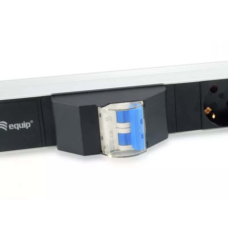 Unidad de distribución de energía (PDU) Equip 333312 6 tomas AC 1U negro