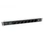 Unidad de distribución de energía (PDU) Equip 333315 7 salidas AC 1U negro, plata
