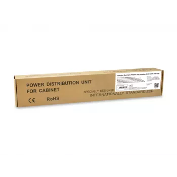 Unidad de distribución de energía (PDU) Equip 333315 7 salidas AC 1U negro, plata