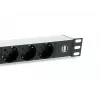 Unidad de distribución de energía (PDU) Equip 333315 7 salidas AC 1U negro, plata