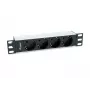 Unidad de distribución de energía (PDU) Equip 333311 4 salidas AC 1U negro, plata