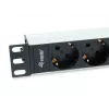 Unidad de distribución de energía (PDU) Equip 333311 4 salidas AC 1U negro, plata