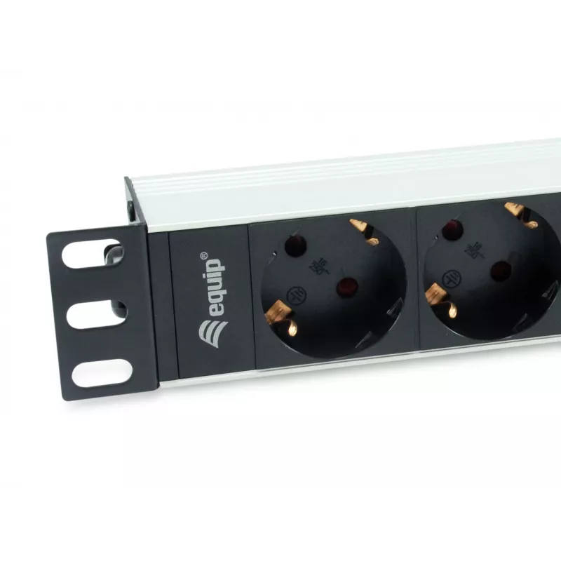 Unidad de distribución de energía (PDU) Equip 333311 4 salidas AC 1U negro, plata