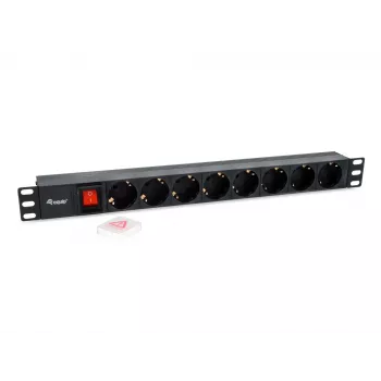 Regleta de enchufes alemana Equip 8 tomas con conector macho IEC C14