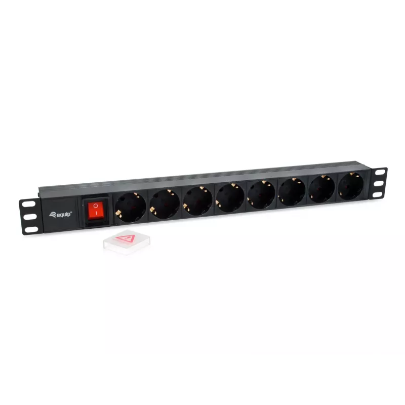 Regleta de enchufes alemana Equip 8 tomas con conector macho IEC C14