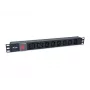Regleta de enchufes Equip 8 tomas, 6 x IEC-C13 + 2 x IEC-C19, interruptor de encendido/apagado, carcasa de aluminio