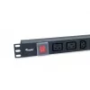 Regleta de enchufes Equip 8 tomas, 6 x IEC-C13 + 2 x IEC-C19, interruptor de encendido/apagado, carcasa de aluminio