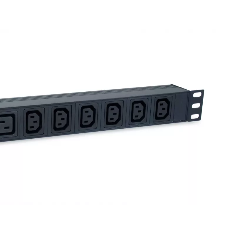 Regleta de enchufes Equip 8 tomas, 6 x IEC-C13 + 2 x IEC-C19, interruptor de encendido/apagado, carcasa de aluminio