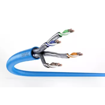 Cable de instalación DIGITUS - CAT6a - U/FTP - AWG 23/1 - 100m - azul