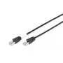 Cable de conexión exterior DIGITUS – CAT6 – S/FTP – con pasacables – Cu – 5 m – funda negra