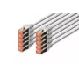Cable de red DIGITUS - CAT6 - S/FTP - Snagless - 50 cm - gris - pack de 10