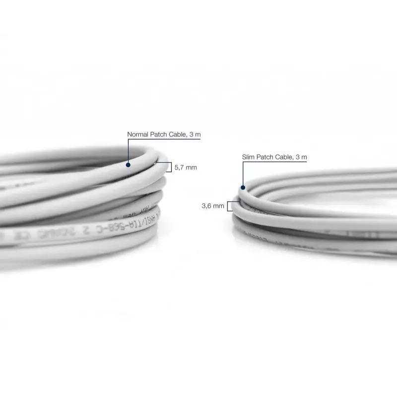 Cable de red DIGITUS slim - CAT6 - U/UTP - Snagless - Cu - 2m - gris