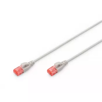 Cable de red DIGITUS slim - CAT6 - U/UTP - Snagless - Cu - 2m - gris
