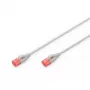 Cable de red DIGITUS slim - CAT6 - U/UTP - Snagless - Cu - 2m - gris