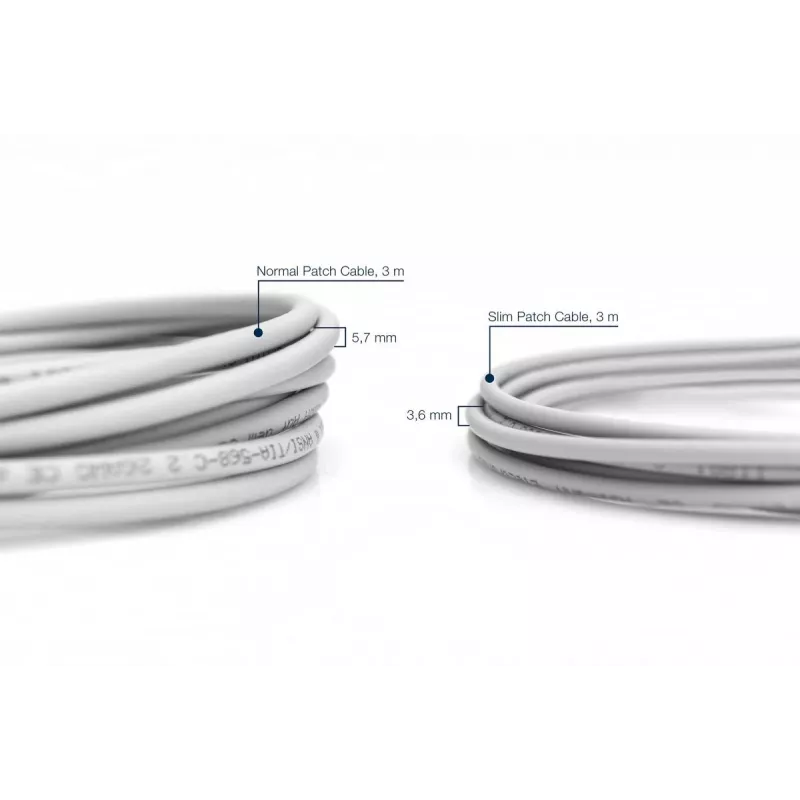 Cable de red Digitus CAT 6A U/UTP slim patch RJ-45 Cat6a 1m gris