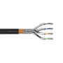 Cable de instalación DIGITUS - Cat 7 - S/FTP - AWG 23/1 - 500 m - negro