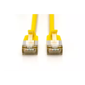 Latiguillo plano DIGITUS - CAT6A - F-FTP - 5 m - amarillo