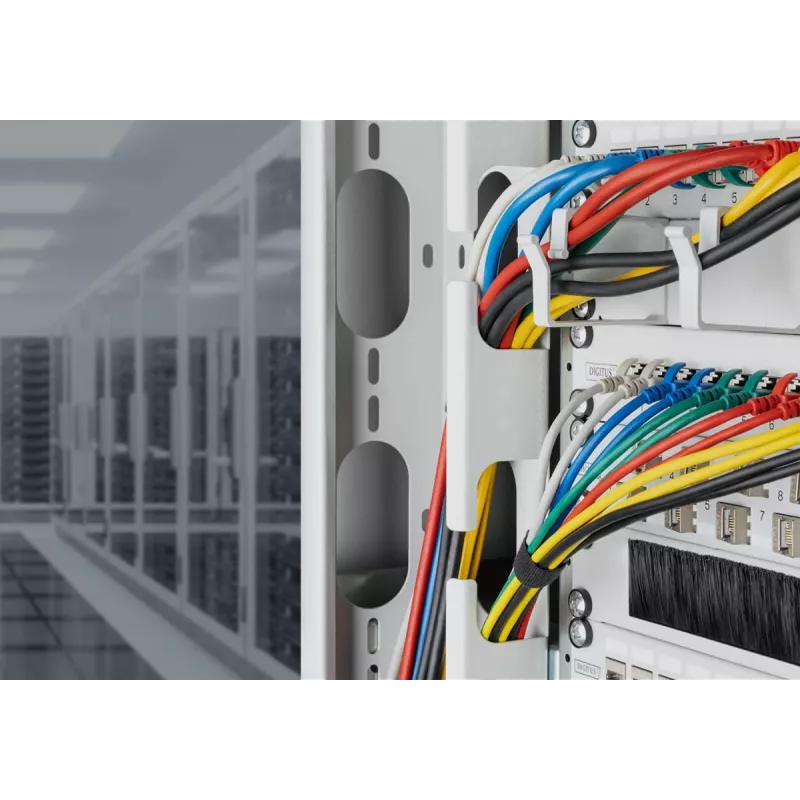 Latiguillo plano DIGITUS - CAT6A - F-FTP - 5 m - gris