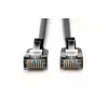 Latiguillo plano DIGITUS - CAT6A - F-FTP - 3 m - negro