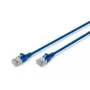 Latiguillo plano DIGITUS - CAT6A - F-FTP - 3 m - azul
